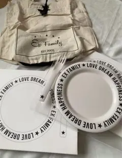 EXILE 会報　お皿フォークスプーン2セット　トートバッグなど　まとめ売り