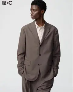 【極美品】UNIQLO : C 感動ジャケット 感動タックパンツ セット販売