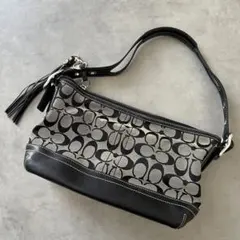 COACH コーチ ハンド バッグ レザー シグネチャー ワンショルダー