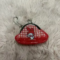 マイメロディ　がま口コインケースキーホルダー