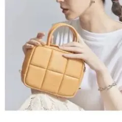 未使用品ADD Column PUFF BAG 2way ショルダー　オレンジのサムネイル
