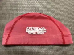 セントラルスポーツ　子供用水泳帽　赤　Ｍ