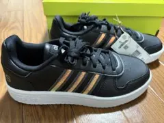 adidas neo ブラック/タクティールゴールドメタリック 新品のサムネイル