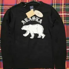 新品タグ付❗️【Alaska】アニマル柄/ニット/セーター◆M◆黒