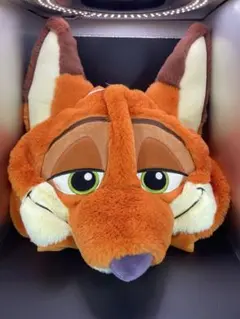 上海ディズニー、ズートピアのニックぬいぐるみ被りもの　ファンキャップ　帽子　限定