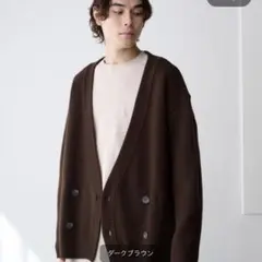 【PUBLIC TOKYO】ダブルブレストニットブルゾンのサムネイル