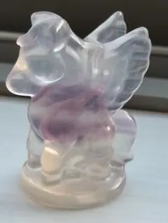 【新品未使用】フローライト おうまさん2026年 干支　天然石 置物