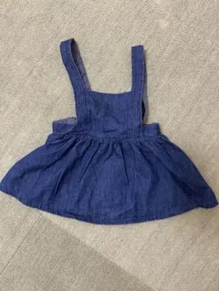 petit main ジャンバースカート 70 デニムブルー