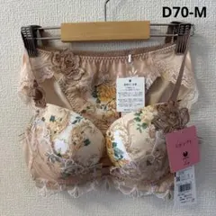 ワコール　ルジェ　リボンブラ　ブラ＆ショーツ　D70-M