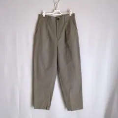 タックバレルパンツ　ハイウエスト　LL　グレージュ　ストレッチ素材　コムサイズムのサムネイル