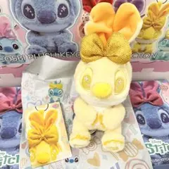 スティッチ コスビ キーホルダー イエロー 黄色 ホットトイズ 香港 ディズニー