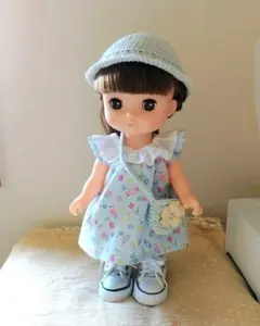 ソランちゃん＊メルちゃん服4点セット♡ワンピース、かぼちゃパンツ、帽子、バッグ♡