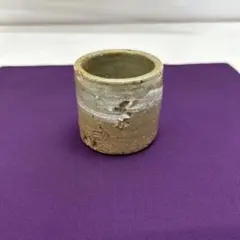 陶芸家　河井寛次郎　？　呉須　面取　盃　ぐい呑　酒器　脚付盃　瑠璃 陶芸家 河井寛次郎 ？ 呉須 面取 盃 ぐい呑 酒器 脚付盃 瑠璃 - メルカリ