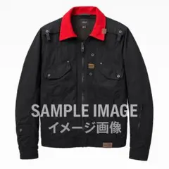 G-STAR RAW GS3301 中綿ジャケット M 刺繍 デザイン 黒 赤襟