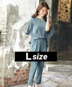 バックレーストップス＆タックパンツセットアップ　　PA700