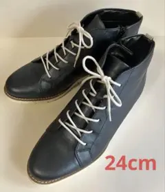 コンフォートクリニック　本革　防水加工24cm 日本製 サイドジップ