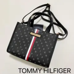 トミーヒルフィガー ショルダーバッグ 斜め掛け ミニバッグ トリコロール 総柄