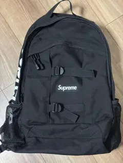 14SS Supreme シュプリーム　バッグパック　ブラック 即決 レア 14SS SUPREME バックパック BLACK レシート付 サイドロゴ