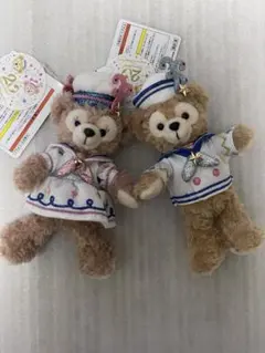 【ダッフィー&シェリーメイ】タイムトゥシャイン　ぬいぐるみバッジ