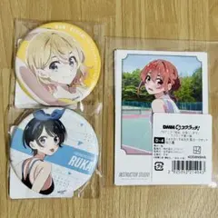 3点セット かのかり DMMスクラッチ 缶バッジ フォトカード