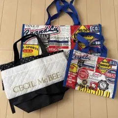《平成ショッパー》 3枚セット　ココルル　セシルマクビー　袋のサムネイル
