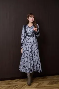 【年末値下】French Pleated Lace Dress 2202921546.jpg?1710170097
