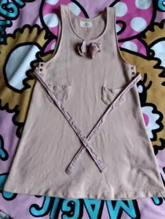 ベビーピンクハウスジャンパースカート Ｌサイズ