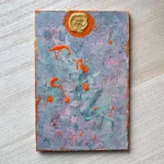 アクリル画 ミニキャンバス 抽象画 - メルカリ