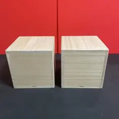 桐箱四方桟2箱 130×130×120 紐穴4分十文字 - メルカリ