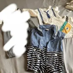 ベビー服 ロンパース カバーオール 4点セット
