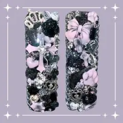 iQOSイルマiワン デコケース サイドチェーン 地雷 ピンクマーブル