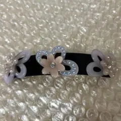アレクサンドルドゥパリ バレッタ 花 黒 キラキラ - メルカリ