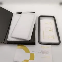 NIMASO iPhone15pro用 ガラスフィルム 2枚ガイド枠付き