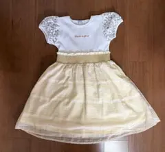 axes femme kids ワンピース 140 半袖 レース イエローのサムネイル