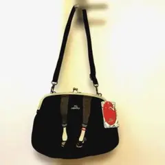 未使用美品　タグ付mis zapatosバッグ　がま口　取外可能ストラップ２本付