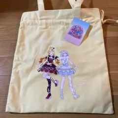 ひみつのアイプリ トートバッグ イエロー サイズ35×40㎝