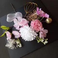 【感謝価格】髪飾り❤マム＆桜　成人式・卒業式・結婚式・前撮り・七五三ヘッドドレス