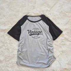 シーイン ラグランスリーブTシャツ サイドギャザー オーバーサイズ E11163