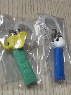 PEZ めじるしアクセサリー ゾウ 、パンダセット