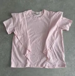 nanouniverse ピンク フリル半袖Tシャツ Sサイズのサムネイル