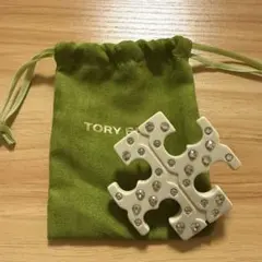TORY BURCH ヘアピン ホワイト ストーン付きのサムネイル