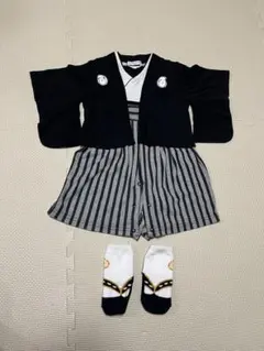 袴ロンパース　男の子　70 靴下付き