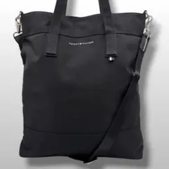 極美品　TOMMY HILFIGER ショルダーバッグ　2way 　黒　ブラック