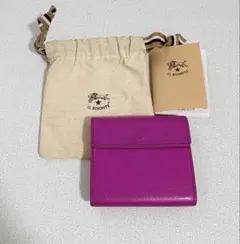 IL BISONTE イルビゾンテ ピンク 財布 保存袋付き