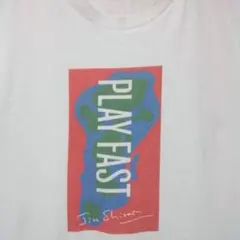 ビームスBE AT TOKYO 白洲次郎「PLAY FAST」コラボTシャツMのサムネイル