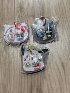 サンリオ アクリルキーホルダーセット ハローキティ　ポチャッコ　バツ丸
