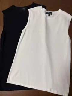 Theory セオリー☆ノースリーブニット　ブラックS