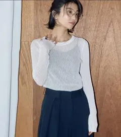 LIENCOEUR ストライプシアーロンT