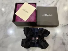 「Rhodon」サテンシュシュ 黒・紺 ビジュー付き　新品未使用