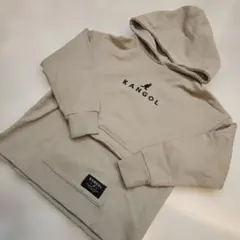 KANGOL カンゴール　ベージュ フード付きパーカー　120